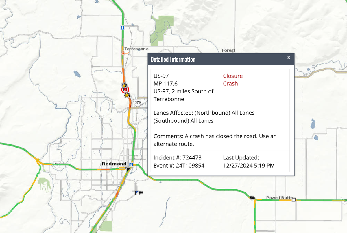 Thumbnail: Tragic Highway 97 Car Crash: One Woman Killed, Man in Serious Condition After Friday Night Collision